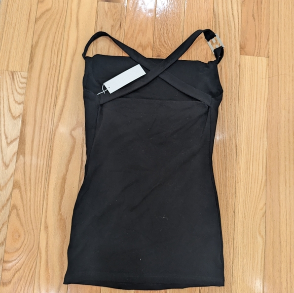 8. NWT EB DENIM COWL BUCKLE TOP - Picture 7 of 9